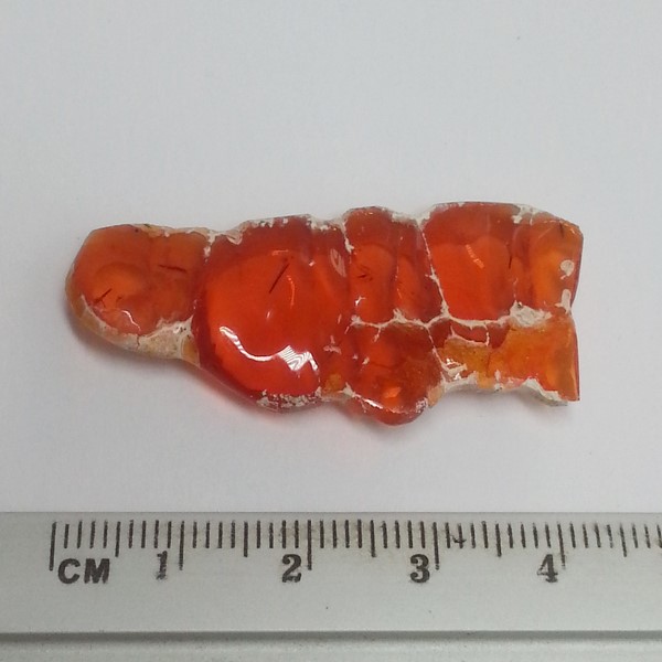 opale de feu mexicaine orange et translucide